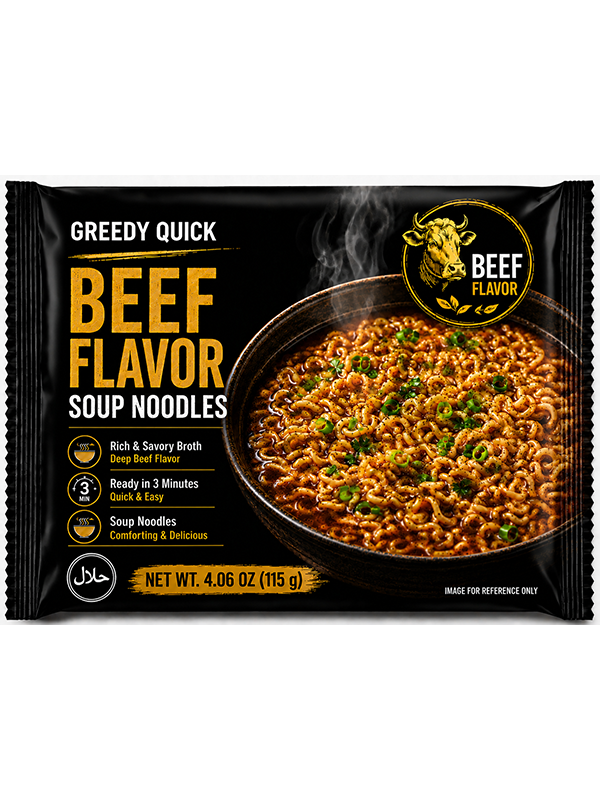 beef flavor soup noodles-bag noodles