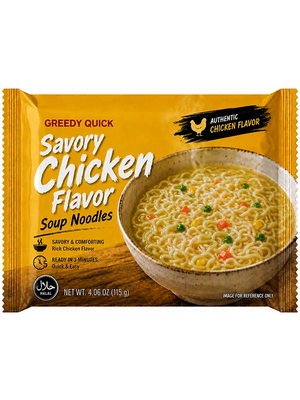 savory chicken flover-bag noodles